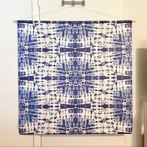 NWOT 40x40 Blue Tie Dye Canvas Wall Art